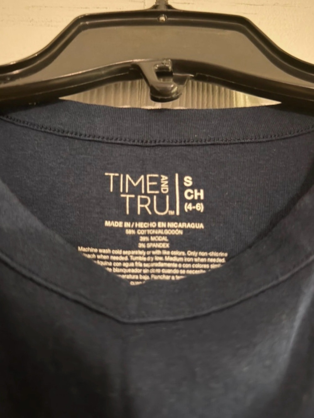 Time and Tru Deep Blue Tank - Picture 3 of 3